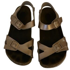 Birkenstock Rio Kids Rose Gold Sandals Sz 3 - 3 1/2(34)